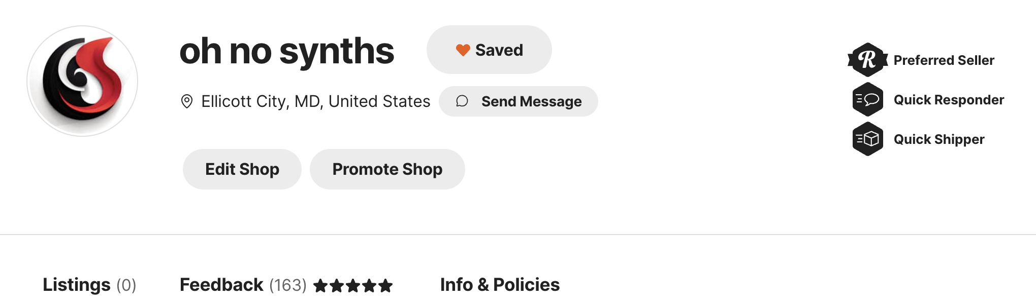 oh no! synths on Reverb